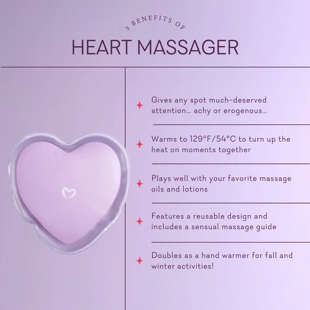 Heart-Shaped Purple Massager